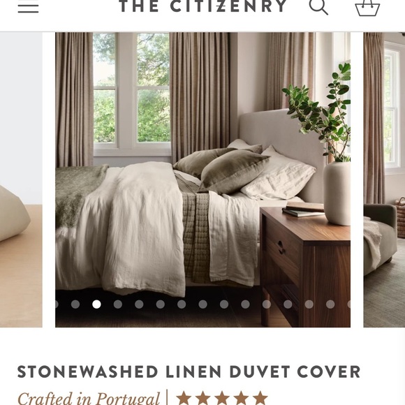 🆕The Citizenry Stonewashed
Linen Duvet Cover QUEEN
Ivory NWT - Picture 3 of 7